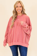 Happy Days Ahead Hoodie, Rosa
