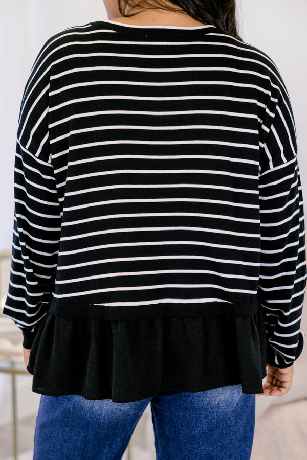 Hard At Work Top, Black
