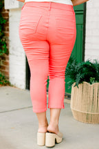 Have A Good Day Capris, Pink