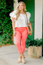 Have A Good Day Capris, Pink
