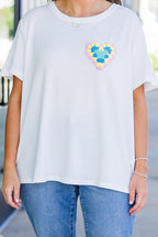 Having Mixed Feelings Top, Off-White