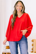 Heart Flutter's Top, Red