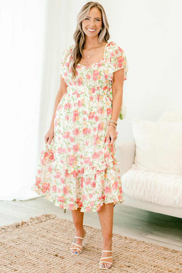 Heart Of A Woman Dress, Pink