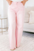 Heart's A Flutter Jeans, Light Pink
