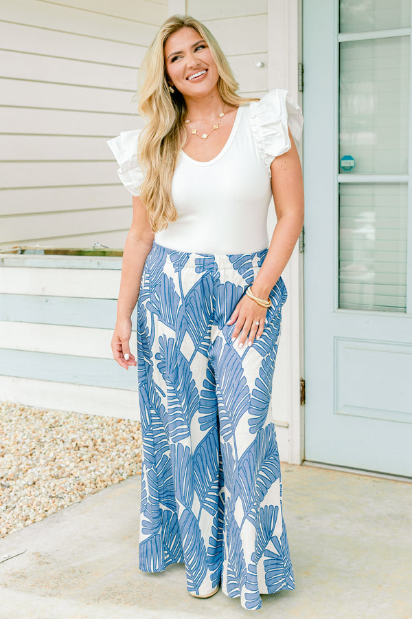 Heat Waves Pants, Light Blue