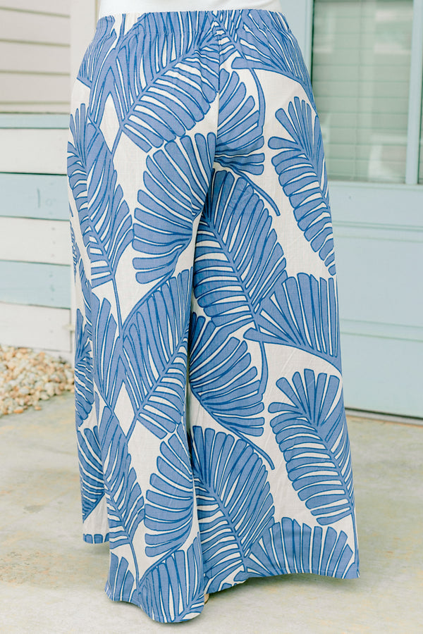 Heat Waves Pants, Light Blue