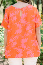 Heirloom Awaiting Top, Orange-Red