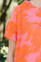 Heirloom Awaiting Top, Orange-Red