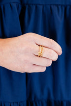 Heirloom Blütenring, Gold