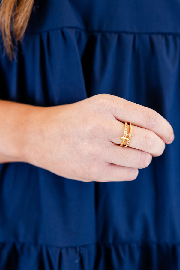 Heirloom Blütenring, Gold