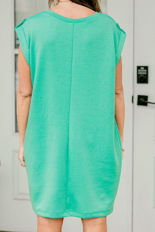 Here To Stay Dress, Emerald