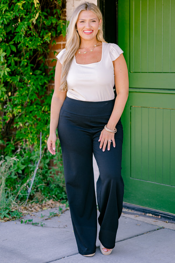 Highly Favored Pants, Black