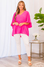 Holding Steady Top, Barbie Pink