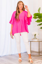 Holding Steady Top, Barbie Pink