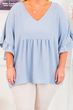 Festes Top, Chambray