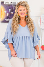 Festes Top, Chambray