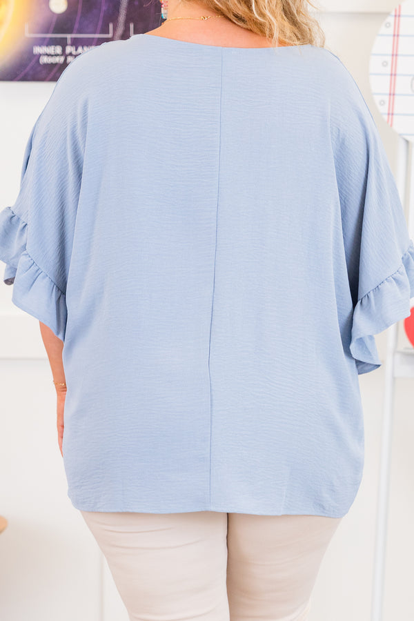Festes Top, Chambray