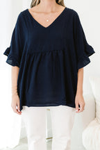 Holding Steady Top, Navy