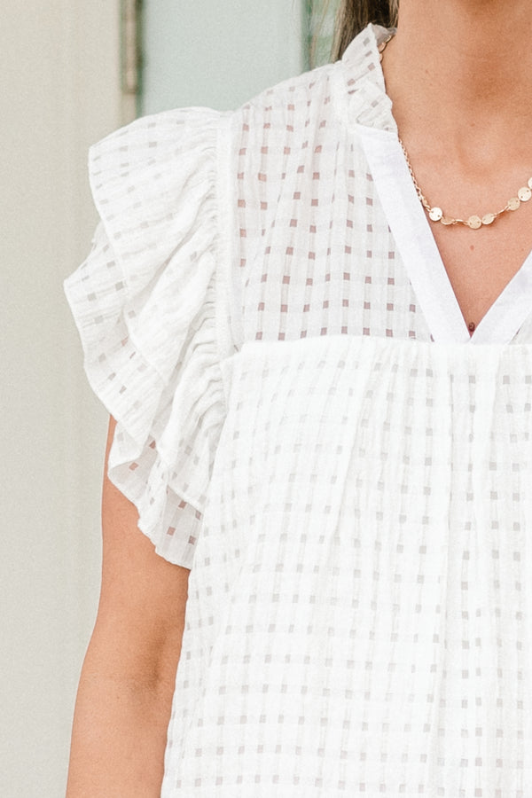 Home Is Here Top, White