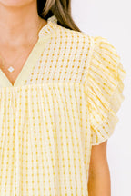 Home Is Here Top, Yellow