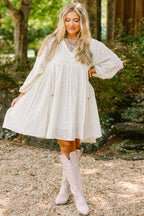 Honey Babe Dress, Cream