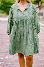 Honey Babe Dress, Green