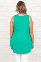 Heisse Tage Draussen Tanktop, Kelly-Grün