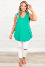 Heisse Tage Draussen Tanktop, Kelly-Grün