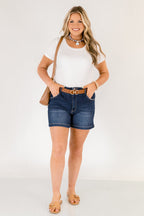 How It's Done Shorts, Dark Wash