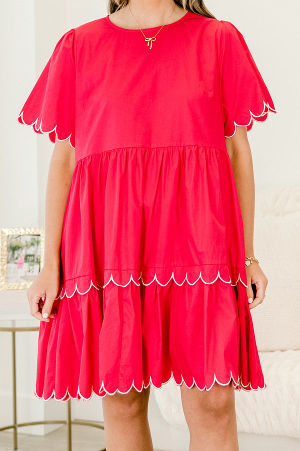 Hummingbird's Haven Dress, Fuchsia