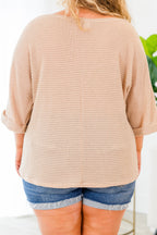 Hurry Along Top, Taupe