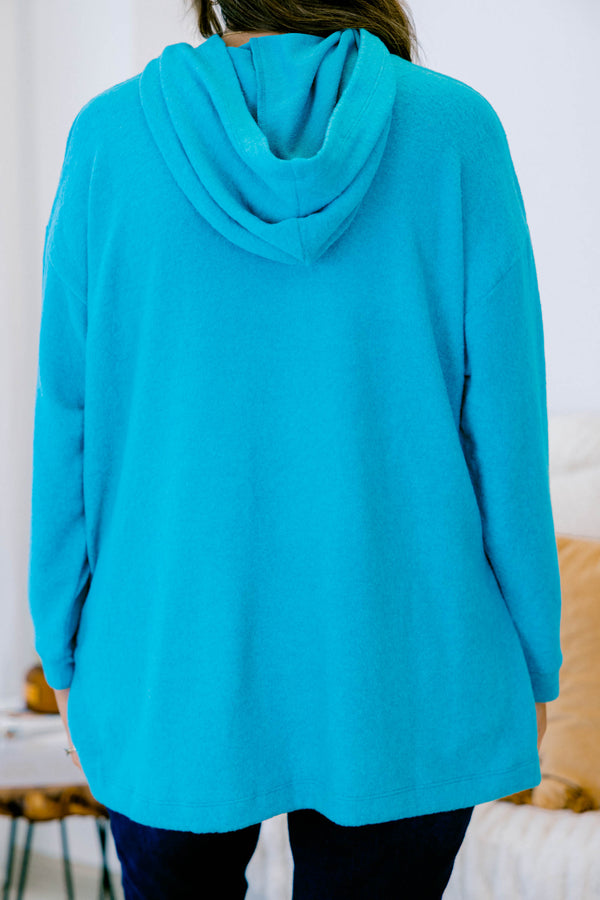 I Am On The Go Top, Light Teal