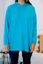 I Am On The Go Top, Light Teal