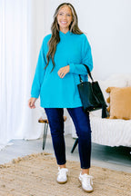 I Am On The Go Top, Light Teal