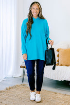 I Am On The Go Top, Light Teal