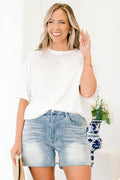 I Do Care Tee, White