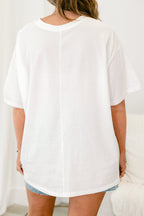 I Do Care Tee, White