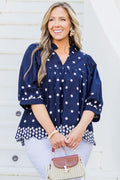I Love To Love You Top, Navy