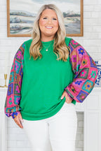 I'll Think About It Top, Kelly Green