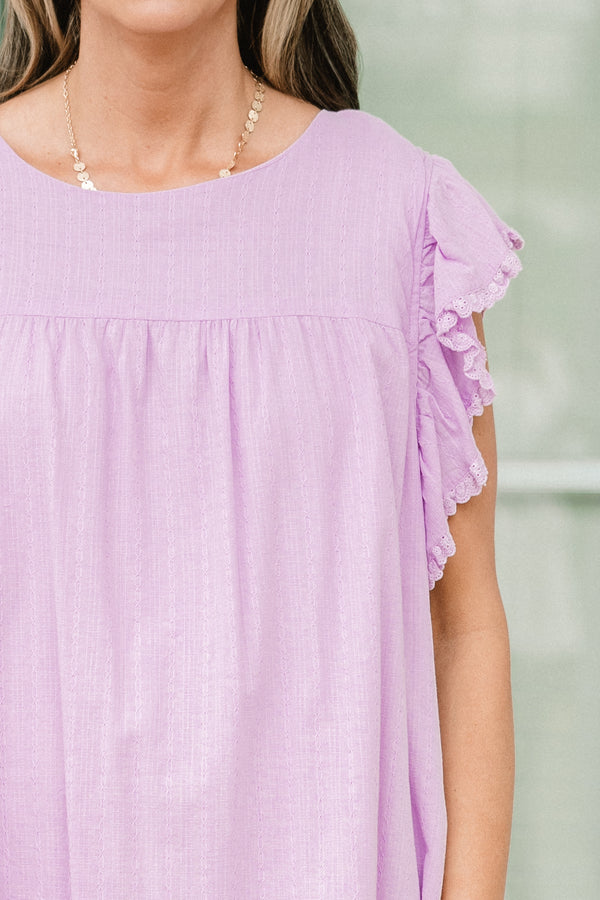 I'm Wiser Now Dress, Lavender
