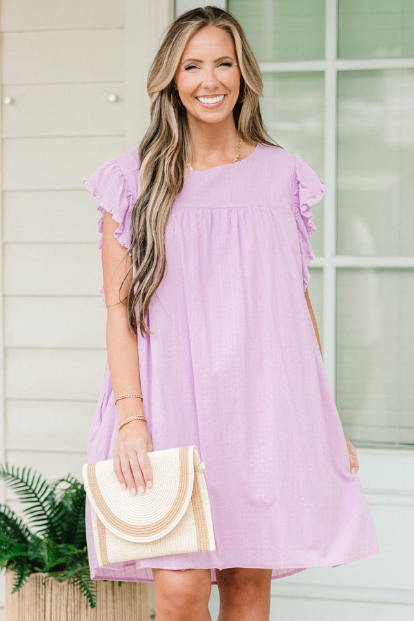 I'm Wiser Now Dress, Lavender