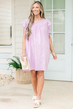 I'm Wiser Now Dress, Lavender