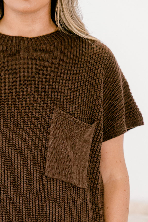 Imagine My World Sweater, Brown