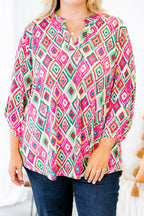 Imagine That Top, Pink Multi