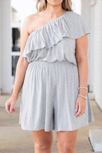 In A Haze Romper, Heather Grey