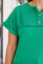 In Due Time Top, Kelly Green