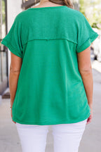 In Due Time Top, Kelly Green