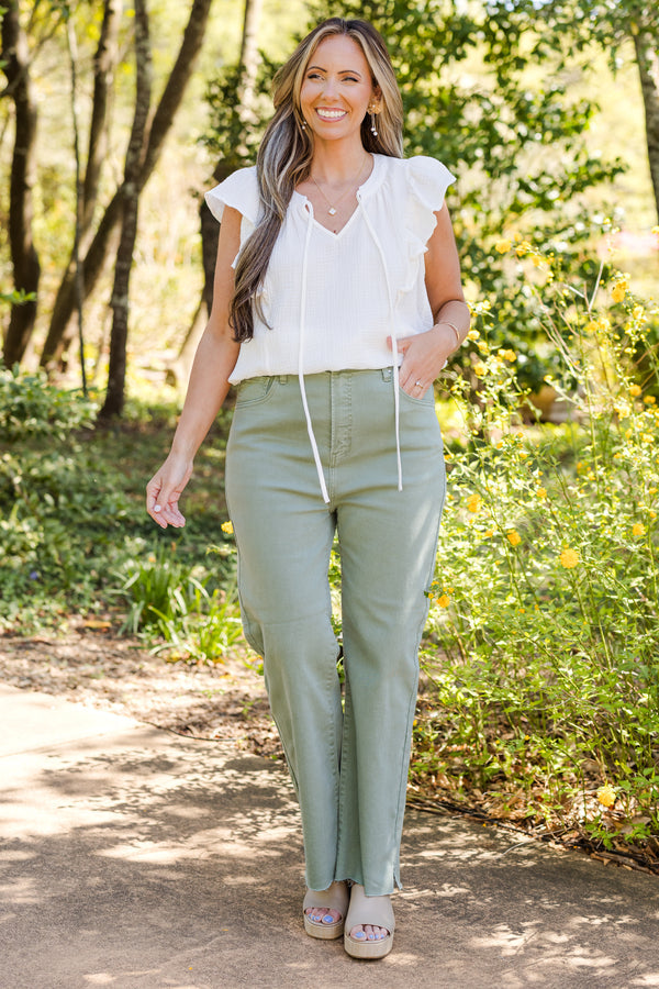 In My Own Way Jeans, Olive