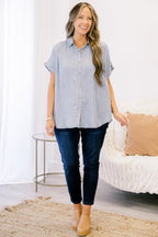 In Or Out Top, Chambray