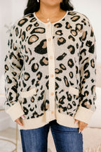 In The Know Cardigan, Leopard
